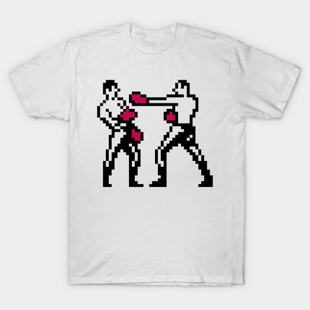 Boxing Men Pixel Art T-Shirt by CyberRex